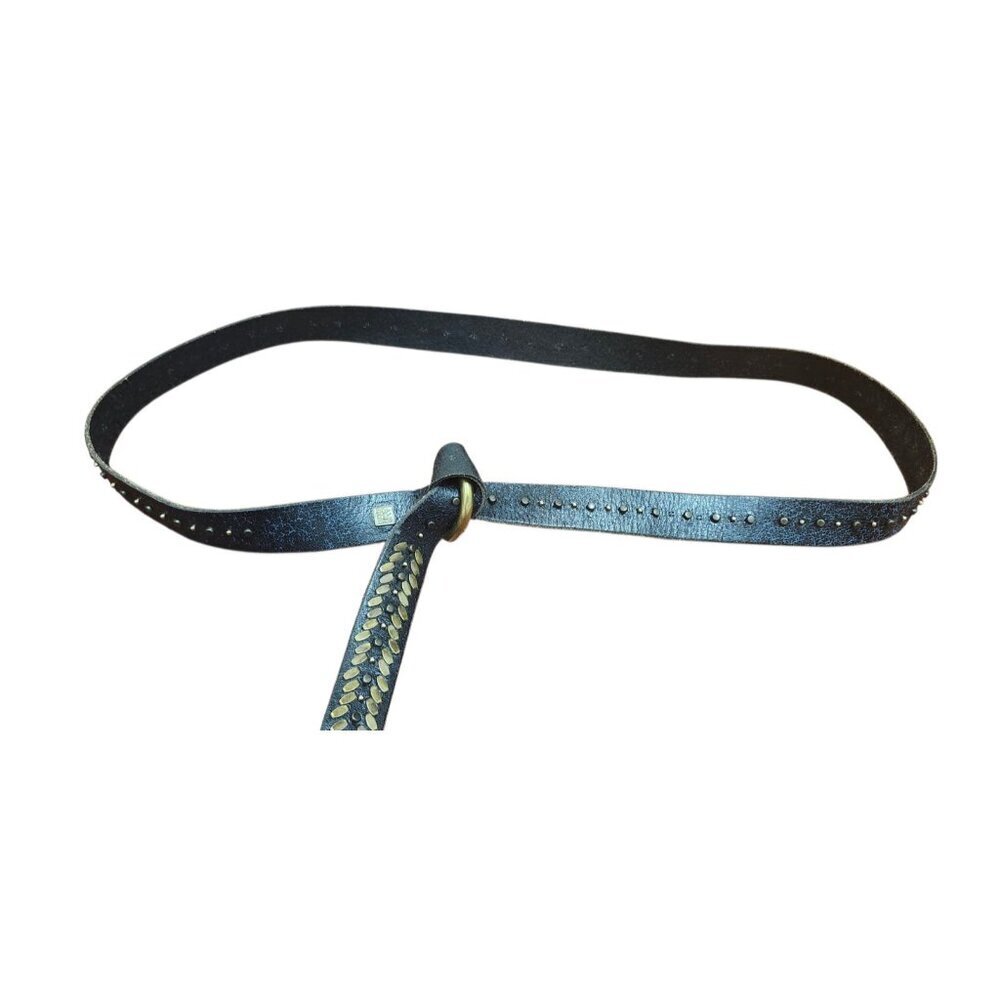 Amsterdam Heritage Women's Slim Waist Belt, Adjustable Metal Buckle Belt - Picture 3 of 10